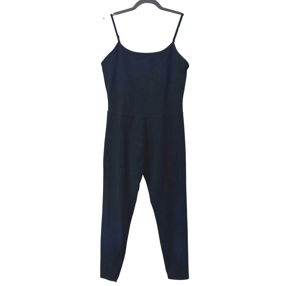 Beyond Yoga Jumpsuit Bodysuit Womens XL Black‎ Gray Minimalist Athletic Gym